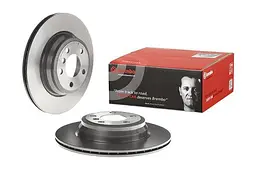 Диск гальмівний вентильований Bmw 3, 4 11-25р Brembo (09.C117.11) - мініатюра 2
