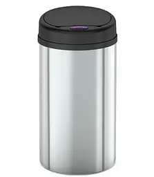 Відро для сміття сенсорне кругле Mixxus Premium Ellipse-TC0109 Chrome-Black 9л MI7083, Чорний матовий - мініатюра 9