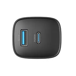 Зарядний пристрій HAVIT UC30 PRO GaN 30W USB-A+USB-C Black HAVIT (28632-000)