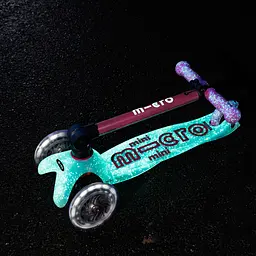 Самокат Micro Mini Deluxe Foldable Orion Glow LED Рожевий (MMD373) - мініатюра 9