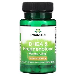 ДГЕА (дегідроепіандростерон) з прегненолоном DHEA Pregnenolone Complex - 60 капсул