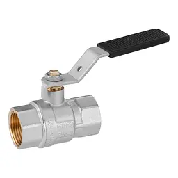 Кран кульовий Kroner 3/4" ВВ PN40 ручка, нікельований (CV033216) - мініатюра 1