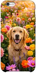 TPU чохол Demsky Flowery labrador для Apple iPhone 6/6s plus (5.5")