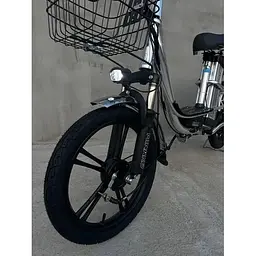 Електровелосипед Minako U18" 600W 60V 26Ah + вантажний посилений багажник сірий  - мініатюра 3