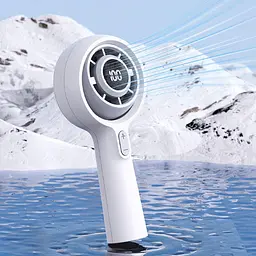 Портативний вентилятор з PowerBank Portable Handheld Fan (GXF06) - мініатюра 2