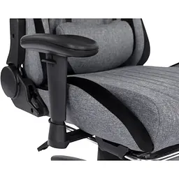 Геймерське крісло GT Racer сіре із чорним (X-2534-F Fabric Gray/Black Suede) - мініатюра 6