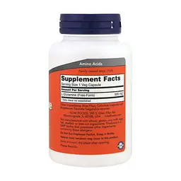 Амінокислота Now Foods L-Глютамин, 500 мг, 120 гелевих капсул (NOW-00092) - мініатюра 2