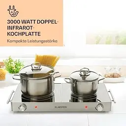 Плита інфрачервона Klarstein VariCook Duo (10032124) - мініатюра 4