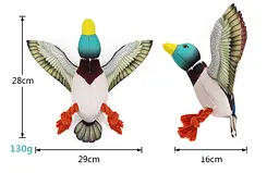 М'яка іграшка для собак Bird Shaped Squeaky Dog Plush Toy with Cotton Rope - мініатюра 2