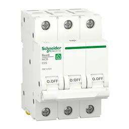 Автоматичний вимикач Schneider 6кА C 3p 25А Resi9 ( R9F12325 )