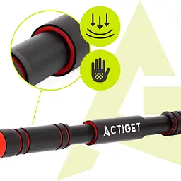 Турнік розсувний Actiget 72-105 см ACT0168 Black/Red