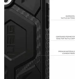 Протиударний чохол UAG Monarch Pro MagSafe (Original) для iPhone 16 Pro (6.3") Carbon Fiber 114456114242 - мініатюра 15