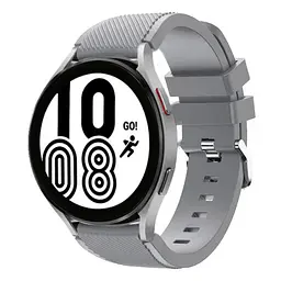 Ремінець для Samsung Galaxy Watch 5 40mm - сірий ширина кріплення 20мм силікон Watchbands Gear (W44-4WB26977888) - мініатюра 2