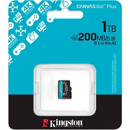 Карта пам'яті Kingston MicroSDXC 1TB UHS-I/U3 Class 10 Canvas Go! Plus R200/W160MB/s (SDCG4/1TBSP) - мініатюра 3