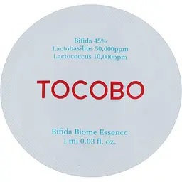 Есенція для обличчя Tocobo Bifida Biome Essence з біфідобактеріями багатофункціональна 1 мл