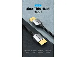 Кабель Vention Ultra Thin HDMI to HDMI v2.0 1m Gray (ALEHF) - мініатюра 7