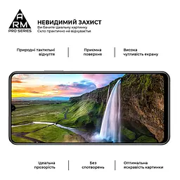 Захисне скло на Realme C53/C51/Note 50 з олеофобним покриттям, Pro, повне проклеювання, антистатичний і пиловідштовхуючий шар, 9H, самоклеючеся, 2.5D, на весь екран, антистатичний клей, ArmorStandart (ARM71014) - мініатюра 4