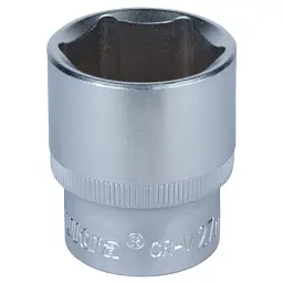 Насадка шестигранна коротка 1/2" 27мм CrV ULTRA (6070272) - мініатюра 2