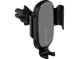 Автомобільний тримач для смартфона ColorWay Air Vent Car Wireless Charger 15W Black (CW-CHAW038Q-BK)