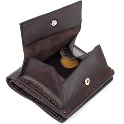 Чоловічий шкіряний гаманець GRANDE PELLE 9,5х10х2 см acs0016031 - мініатюра 5