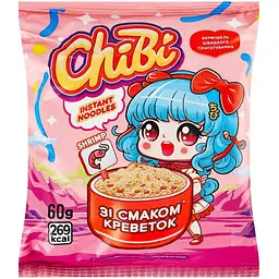 Вермішель швидкого приготування ChiBi зі смаком креветок 60 г