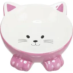 Миска Trixie Котик для кішок, ергономічна, керамічна, 14 см, 150 мл