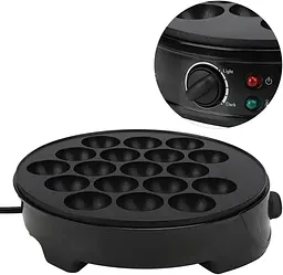 Електрична такоячниця RAF Takoyaki Maker для приготування пончиків, кейк-попсів і м'ясних кульок (18 комірок) антипригарна - мініатюра 4