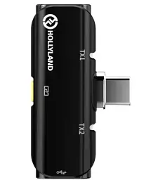 Бездротова мікрофонна система Hollyland LARK C1 DUO USB-C (HL-LARK C1 DUO-MOBILE-B) - мініатюра 3