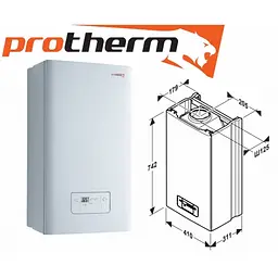 Газовий котел Protherm Gepard 23 MOV (Гепард) - мініатюра 4