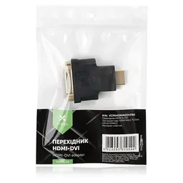 Перехідник HDMI AM to DVI 24+5 F Vinga (VCPAHDMIM2DVIFBK) - мініатюра 4