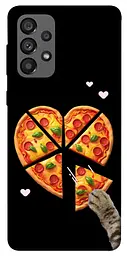 Чохол Demsky Pizza Love Cat для Samsung Galaxy A73 5G