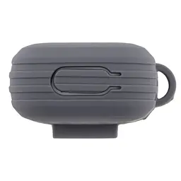 Футляр із карабіном Fashion Silicone Case Airpods 1/Airpods 2 Grey (35263_3345610) - мініатюра 5