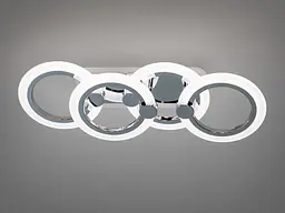 Стельовий світильник Diasha HA8022-2+2HRLED3 хром три LED кільця - мініатюра 3