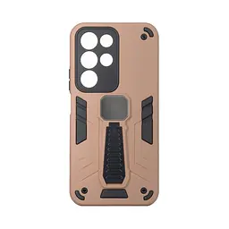 Чехол для Realme C85 Pro 4G, Proover, коричневый, с подставкой и магнитом, противоударный, ударопрочный, бронированный, панель-накладка, защита всего корпуса, термополиуретан (TPU) + поликарбонат (PC), ArmorStandart (ARM89940)