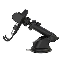 Автотримач XO C77 Car holder with sucker plate Чорний - мініатюра 5