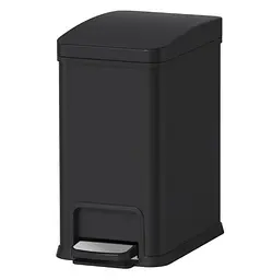 Відро для сміття Koer TC-010108-05 з плавним закриттям, прямокутне, 8 л, чорний (KR5593) - мініатюра 1