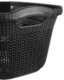 Корзина для білизни Violet House 1013 Віолетта ANTHRACITE 40 л (7228022) - мініатюра 3
