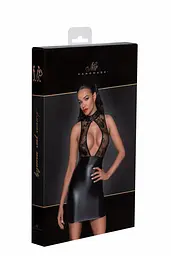 Сукня Noir Handmade F241 Short dress with powerwetlook skirt and tulle top, S - мініатюра 7