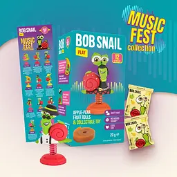 Уцінка. Цукерки дитячі натуральні Bob Snail Равлик Боб яблучно-грушеві 20 г + іграшка - мініатюра 5
