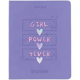 Шкільний щоденник, м’яка обкладинка PU, Girl Power 4ever (K24-283-3)