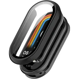 Чохол-накладка DK для Xiaomi Mi Smart Band 9 Пластик Gloss Glass Full Cover (black)