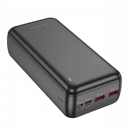 Повербанк чорний із швидкою зарядкою Power bank BOROFONE B38B 30000mAh PD22 5W BOROFON