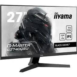 Монітор 27" Iiyama G-Master G2740QSU-B1 QHD IPS 75Hz (G2740QSU-B1) Б/в - мініатюра 2