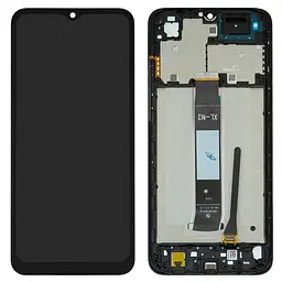 Дисплей для Xiaomi Poco C50, Poco C51, Redmi A1, Redmi A1 Plus, Redmi A2 Plus, чорний, з рамкою, Original (PRC)