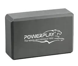Блоки для йоги PowerPlay 4006 Yoga Brick EVA 2 шт Сірі (PP_4006_Grey_2in) - мініатюра 2
