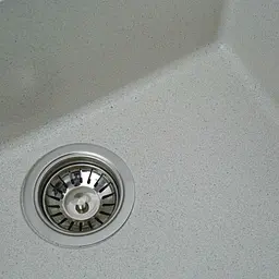 Гранітна мийка для кухні Platinum 5444 Oasis матова біла в крапку - мініатюра 2