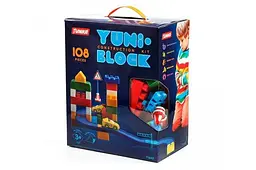 Конструктор "YUNI-BLOK" у коробці 108 деталей 1443