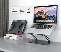 Підставка для ноутбука Laptop Stand 10-17" Aluminum Alloy Media-Tech - мініатюра 8