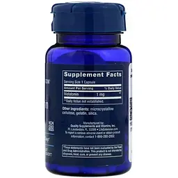 Мелатонін Life Extension Melatonin 1 мг 60 капсул - мініатюра 2