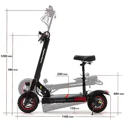 Електросамокат із сидінням KugooKirin M4 Pro (600W,18Ah) - мініатюра 12